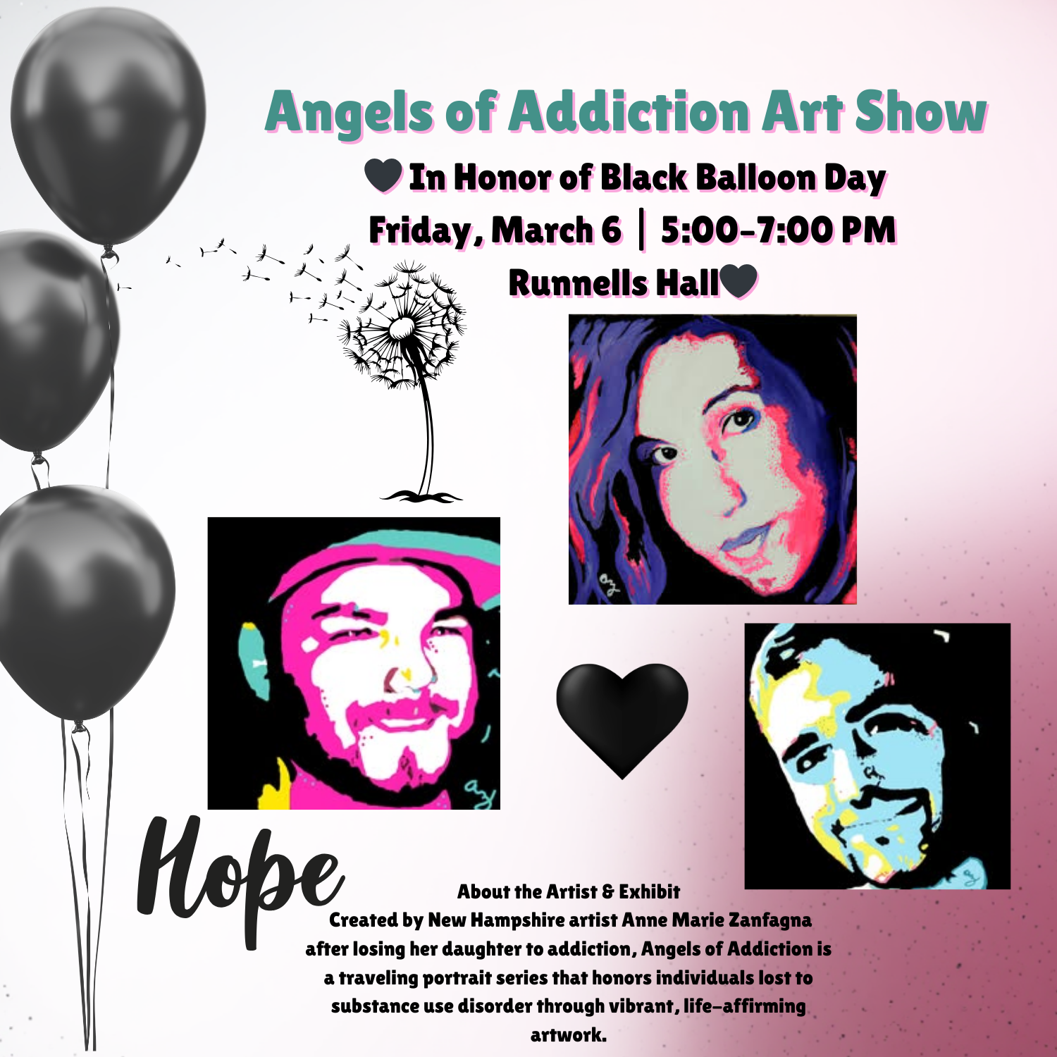 Angels of Addiction Art Show Chocorua Public Library